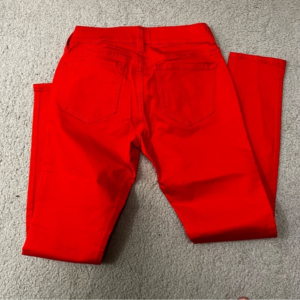 ❤️3/$15 NWOT Old Navy Rock Star Coral Skinny Jeans 2P - Picture 4 of 7